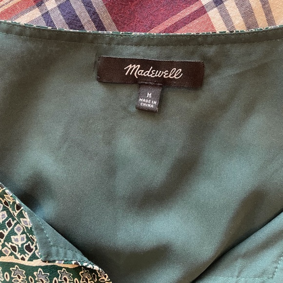 Madewell Starland Boho 💯% Silk Dress Size M EUC - Picture 6 of 14